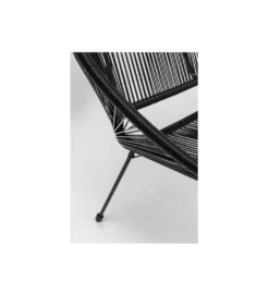 Ławka ACAPULCO 121 cm mono czarna*KARE Clearance