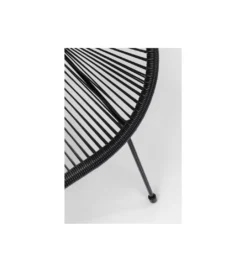 Ławka ACAPULCO 121 cm mono czarna*KARE Clearance