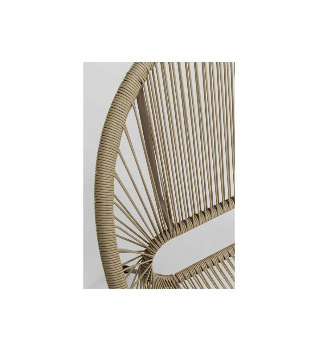 Ławka ACAPULCO 121 cm mono greige*KARE