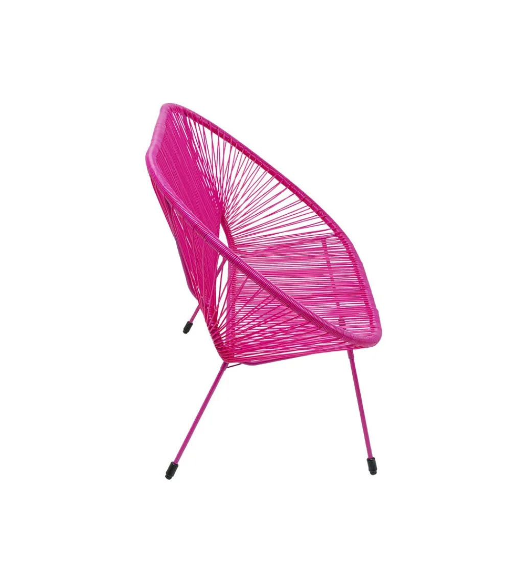Ławka ACAPULCO 121 cm mono różowy*KARE