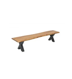 Ławka ARKTYKA Mammut 160 cm drewno akacja honey*Invicta Interior Best