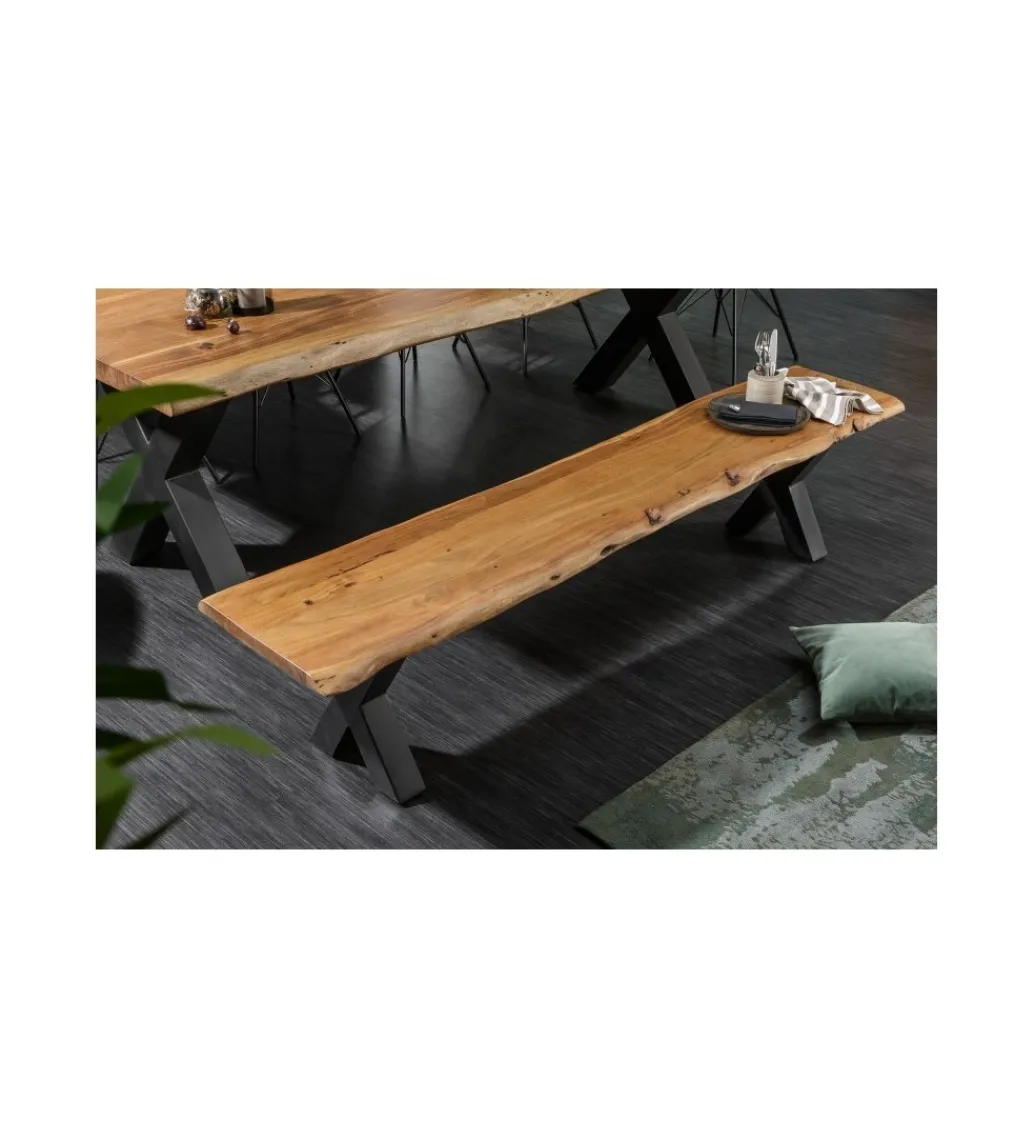Ławka ARKTYKA Mammut X 200 Cm drewno akacja honey*Invicta Interior Online