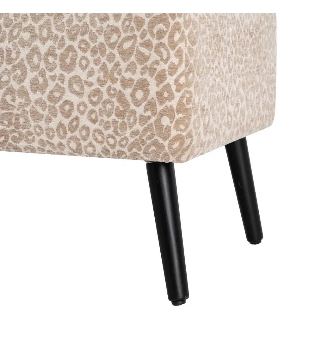 Ławka BAUL 100 cm beżowo kremowa panterka*Zona-Design Outlet