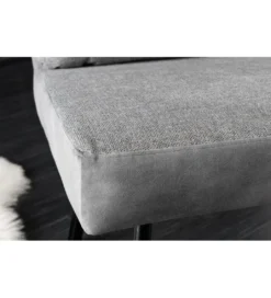 Ławka BIG GEORGE 160 cm szary*Invicta Interior Best