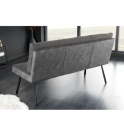 Ławka BIG GEORGE 160 cm welwet antracyt*Invicta Interior Best