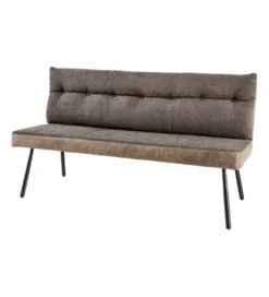 Ławka BIG GEORGE 160 cm welwet taupe brązowy*Invicta Interior Best