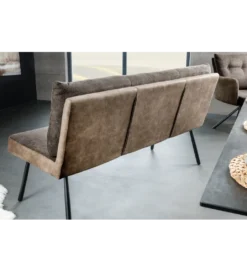 Ławka BIG GEORGE 160 cm welwet taupe brązowy*Invicta Interior Best