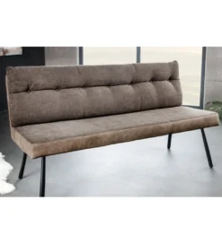 Ławka BIG GEORGE 160 cm welwet taupe brązowy*Invicta Interior Best