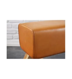Ławka Bock 100 cm koniakowa*Invicta Interior Discount