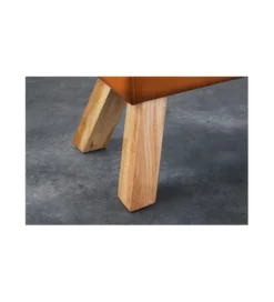 Ławka Bock 100 cm koniakowa*Invicta Interior Discount