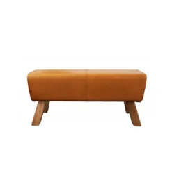 Ławka Bock 100 cm koniakowa*Invicta Interior Discount