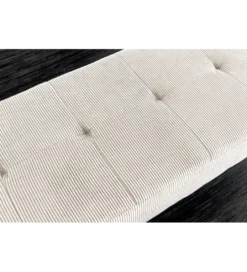 Ławka BOUTIQUE 100 cm beżowy sztruks*Invicta Interior Online