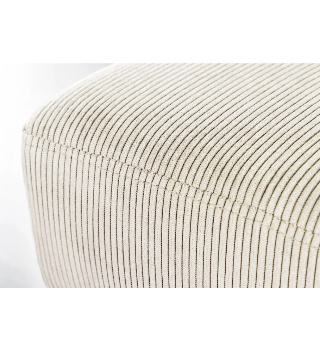 Ławka BOUTIQUE 100 cm beżowy sztruks*Invicta Interior Online