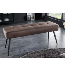 Ławka BOUTIQUE 100 cm brąz*Invicta Interior - przedsprzedaż