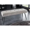 Ławka BOUTIQUE 100 cm tkanina bouclé szampański greige*Invicta Interior Sale