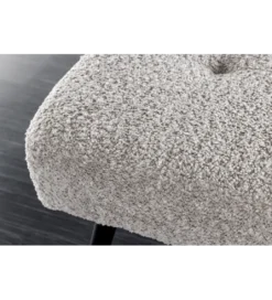 Ławka BOUTIQUE 100 cm tkanina bouclé szampański greige*Invicta Interior Sale