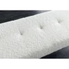 Ławka BOUTIQUE 100 cm tkanina bouclé biała*Invicta Interior Sale