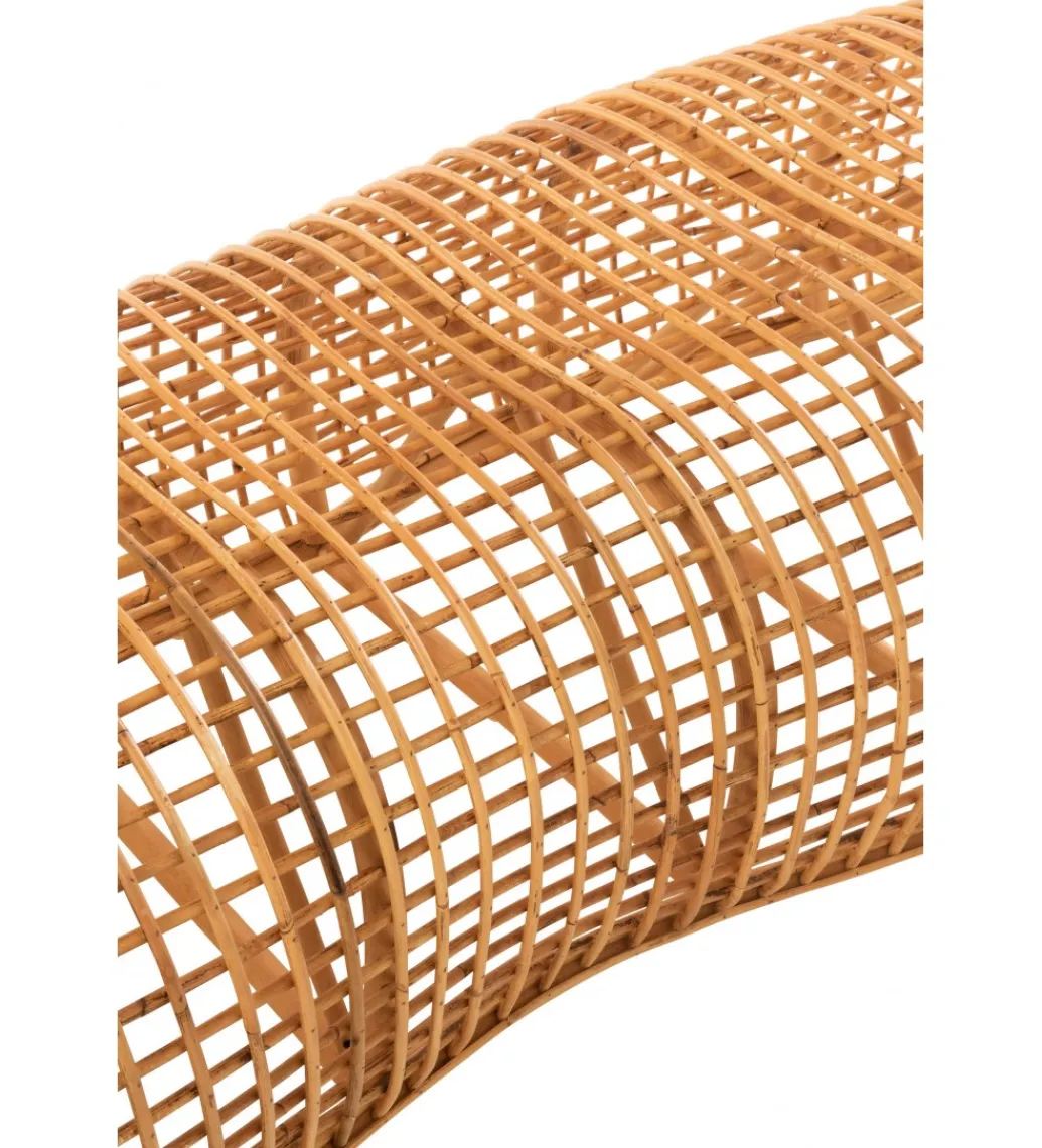 Ławka CRAWL rattanowa 200 cm naturalny*J-Line Hot