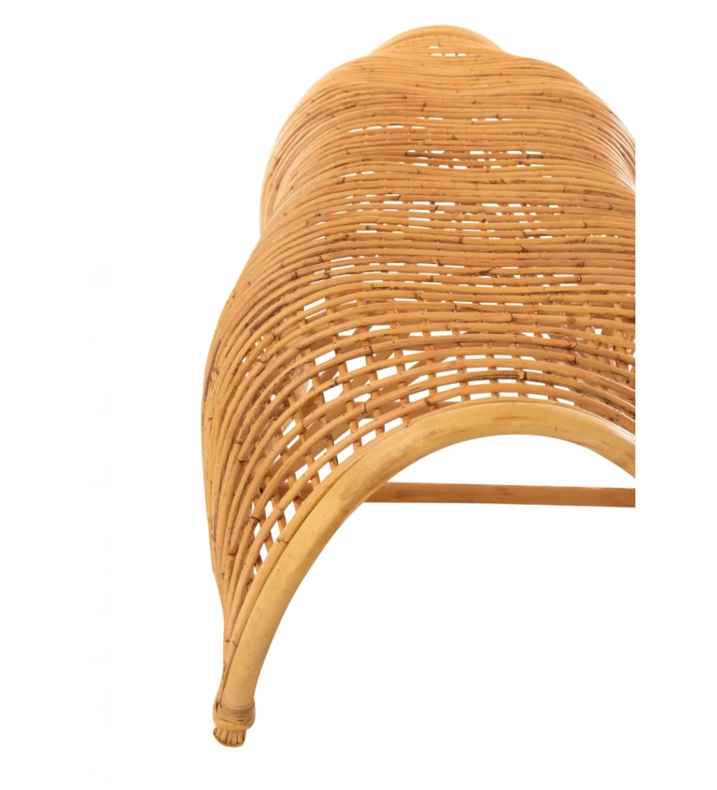 Ławka CRAWL rattanowa 200 cm naturalny*J-Line Hot
