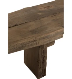 Ławka DEBER 190 cm drewno brązowe*J-Line Discount