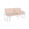 Ławka Edmonton 156 cm ciemna musztarda*Invicta Interior