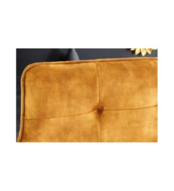 Ławka Edmonton 156 cm ciemna musztarda*Invicta Interior