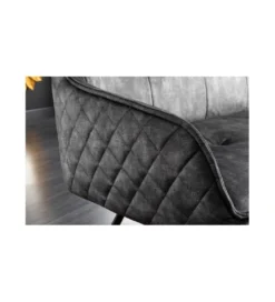 Ławka Edmonton 156 cm ciemnoszara*Invicta Interior Outlet