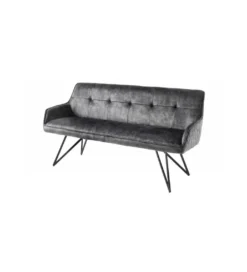 Ławka Edmonton 156 cm ciemnoszara*Invicta Interior Outlet