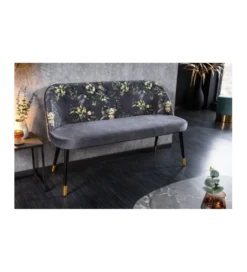 Ławka ELEONOR szara*Invicta Interior