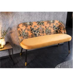 Ławka ELEONOR żółta*Invicta Interior New