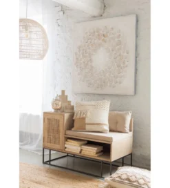 Ławka ENTRY WAY 100 cm drewno mango*J-Line Online
