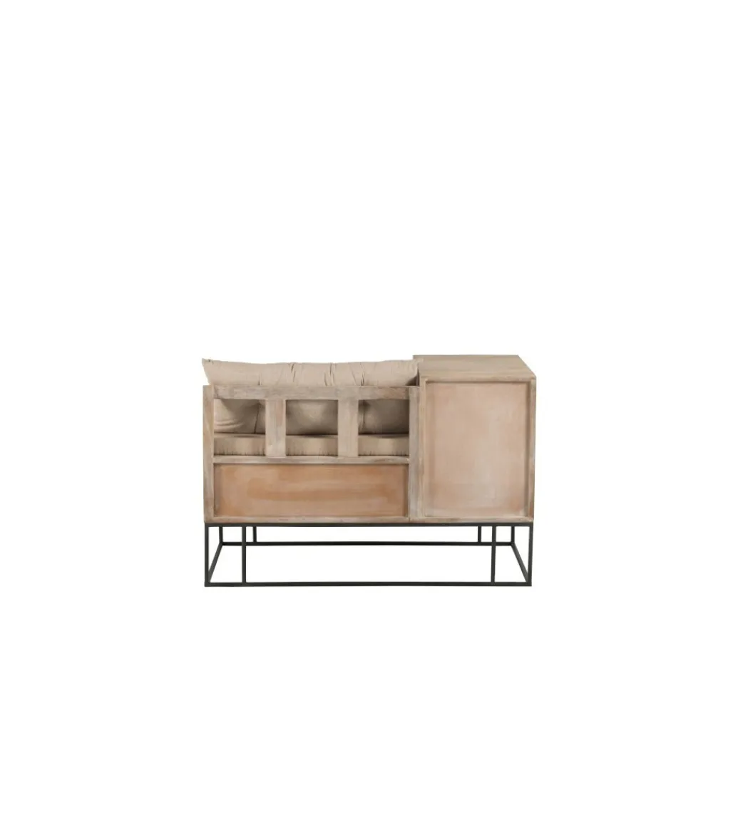 Ławka ENTRY WAY 100 cm drewno mango*J-Line Online