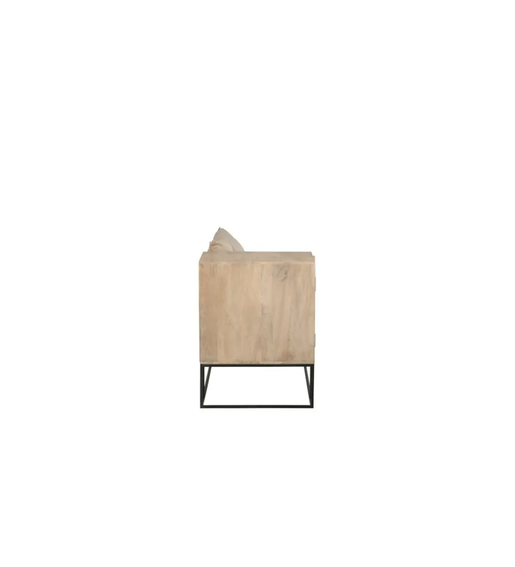 Ławka ENTRY WAY 100 cm drewno mango*J-Line Online