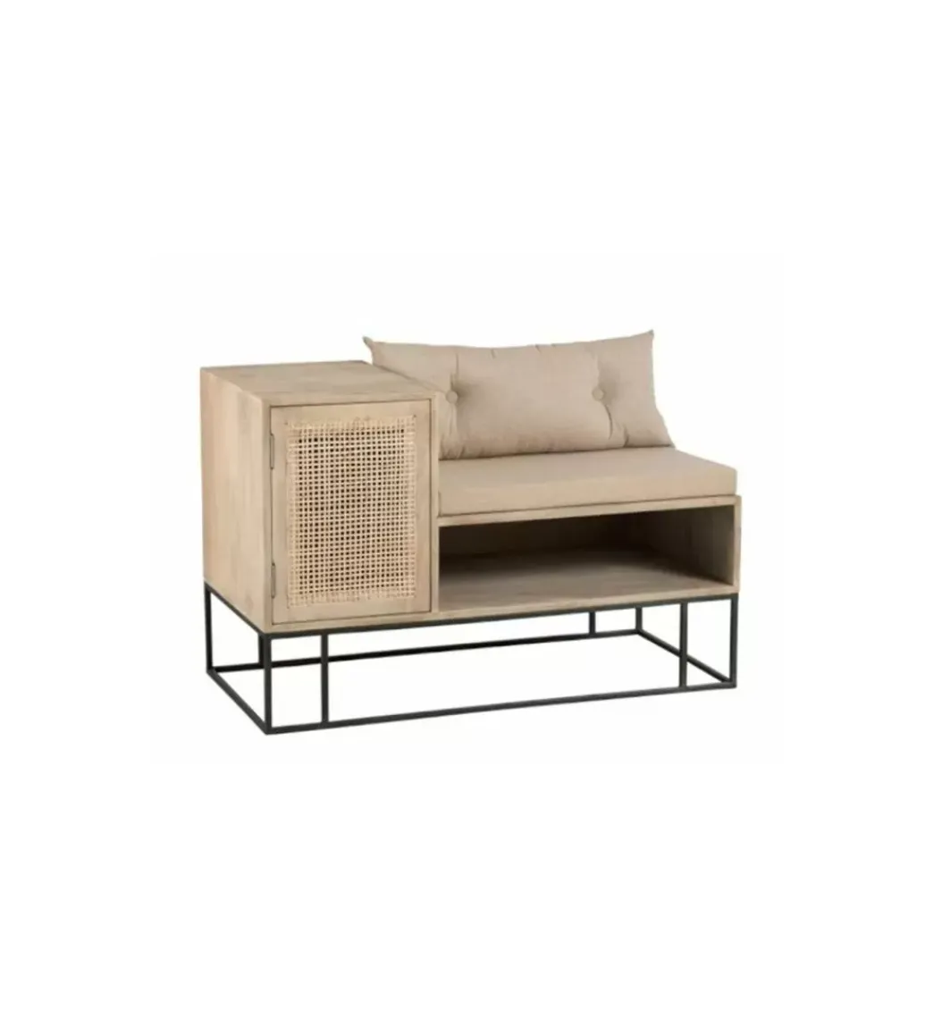 Ławka ENTRY WAY 100 cm drewno mango*J-Line Online