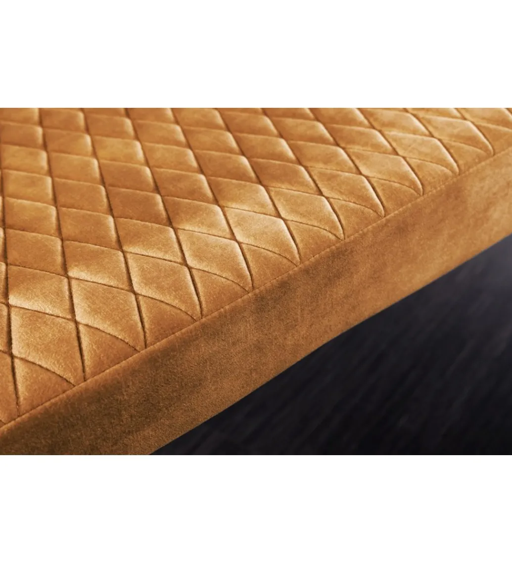 Ławka ETIENNE Paris 162 cm ciemna musztarda*Invicta Interior