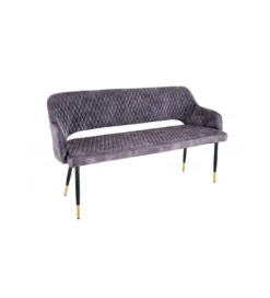 Ławka ETIENNE Paris 162 cm ciemnoszara*Invicta Interior Outlet