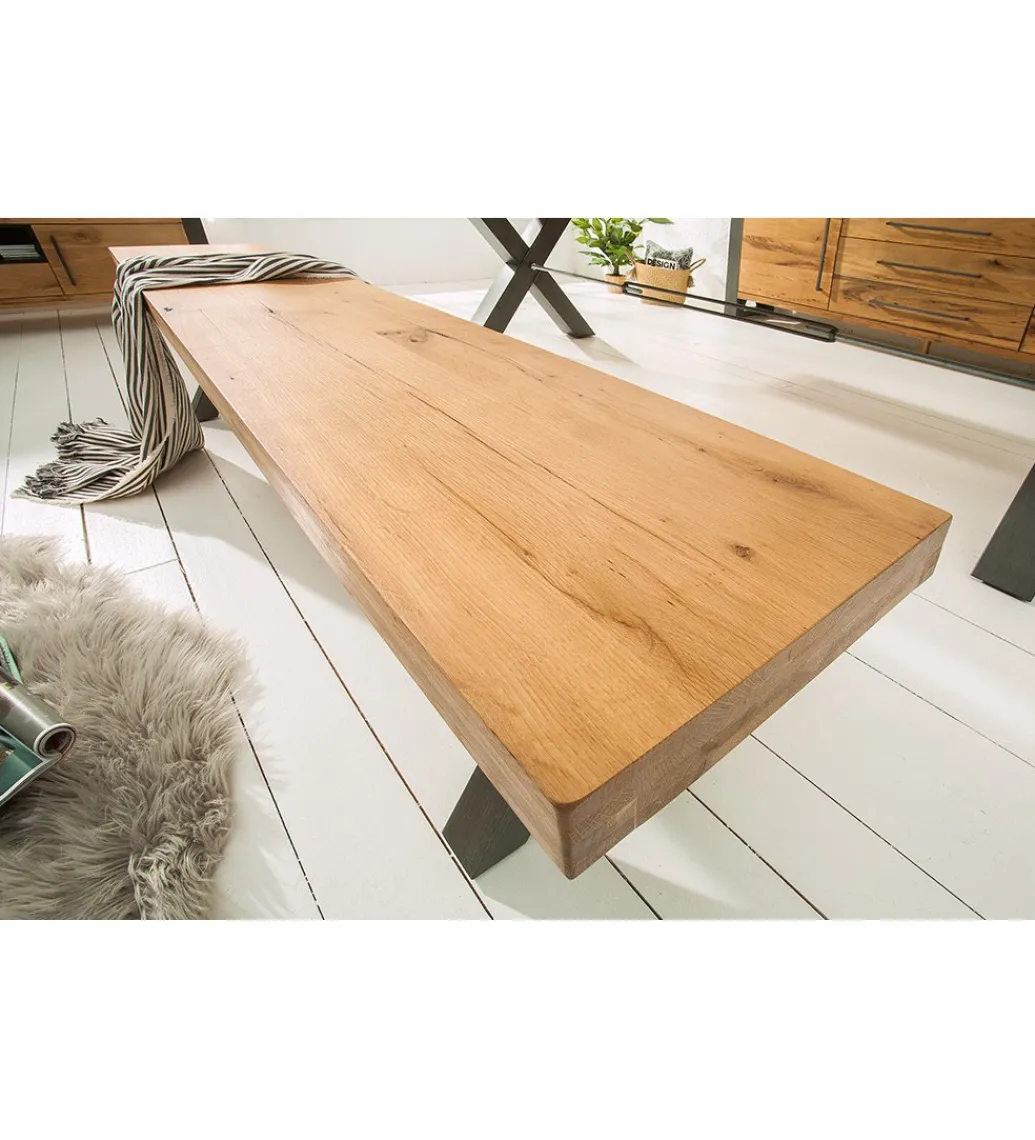 Ławka FACTORY 180 cm dębowa*Invicta Interior Discount