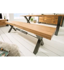 Ławka FACTORY 180 cm dębowa*Invicta Interior Discount