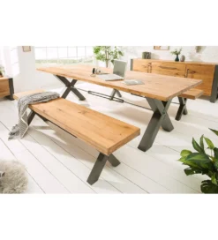 Ławka FACTORY 180 cm dębowa*Invicta Interior Discount