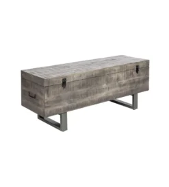 Ławka Factory Loft 115 cm mango szara*Invicta Interior