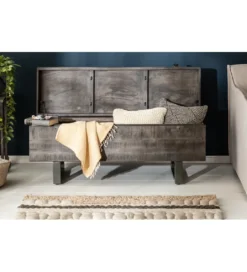 Ławka Factory Loft 115 cm mango szara*Invicta Interior