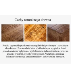 Ławka FINES Finca 165 Cm drewno sosna brąz*Invicta Interior Discount