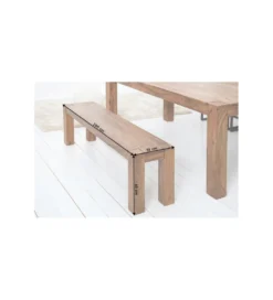 Ławka FINICE Makassar 160 cm drewno Sheesham*Invicta Interior