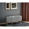 Ławka HARMONY 105 cm z pojemnikiem pepitka czarno biała*Halmar Online