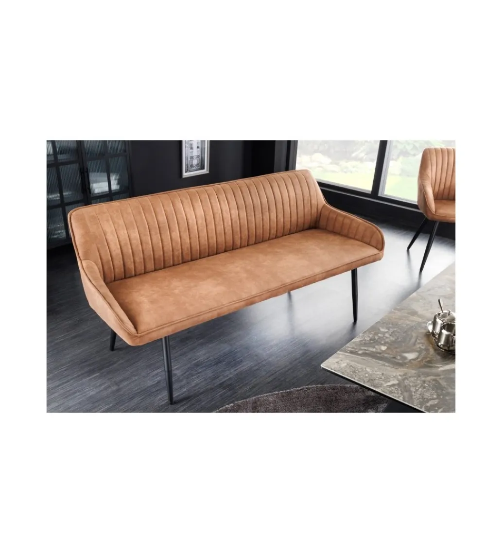 Ławka HAVIER Turin 160 cm brązowa*Invicta Interior Sale