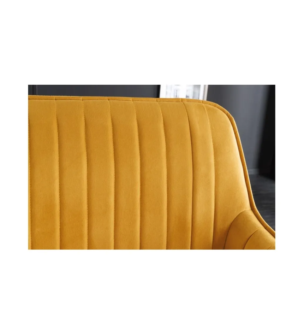 Ławka HAVIER Turin 160 cm musztardowo-żółta*Invicta Interior Clearance