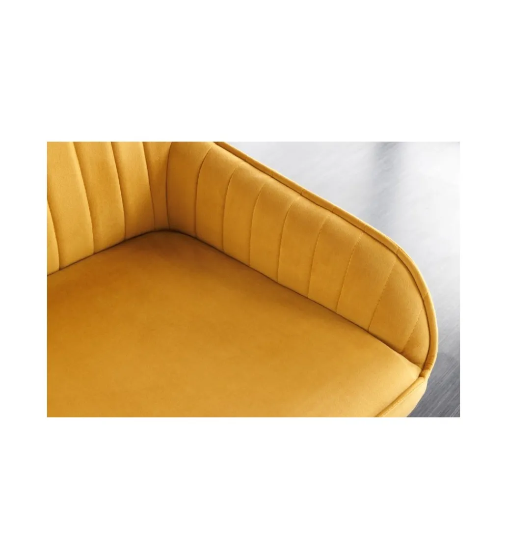 Ławka HAVIER Turin 160 cm musztardowo-żółta*Invicta Interior Clearance