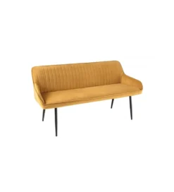 Ławka HAVIER Turin 160 cm musztardowo-żółta*Invicta Interior Clearance