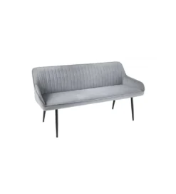 Ławka HAVIER Turin 160 cm srebrno-szara*Invicta Interior Online