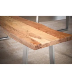 Ławka KORNEL 140 cm drewno akacja*WOHNLING, GERMANY Sale